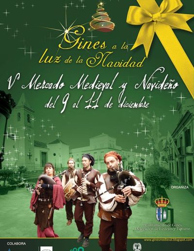 Cartel del Mercado Medieval y Navideño de Gines 2011