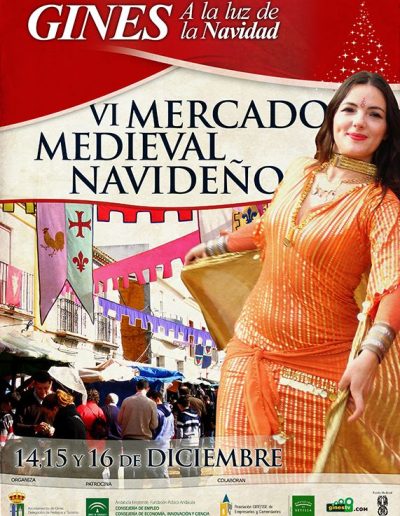 Cartel del Mercado Medieval y Navideño de Gines 2012