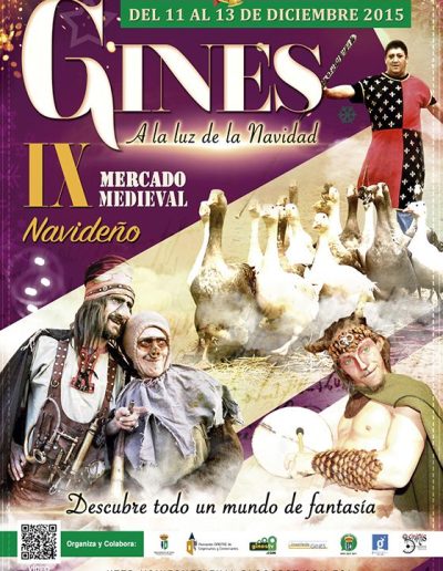 Cartel del Mercado Medieval y Navideño de Gines 2015