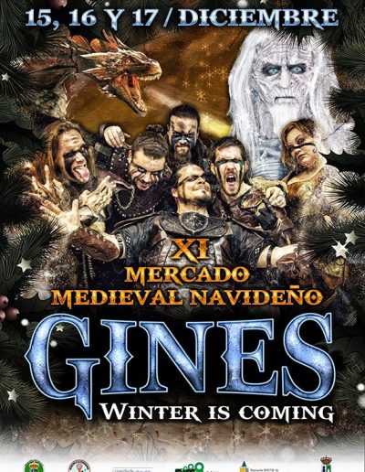 Cartel del Mercado Medieval y Navideño de Gines 2017