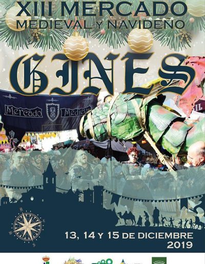 Cartel del Mercado Medieval y Navideño de Gines 2019
