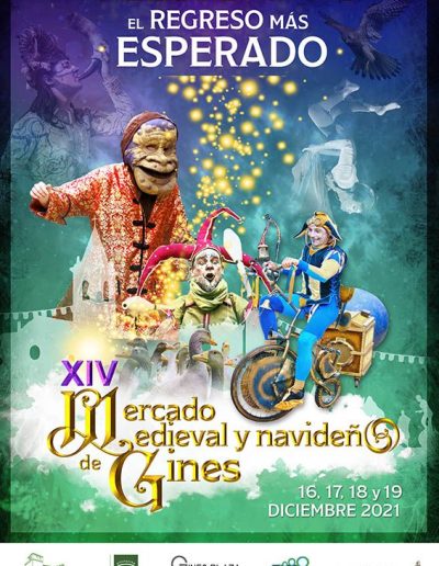 Cartel del Mercado Medieval y Navideño de Gines 2021