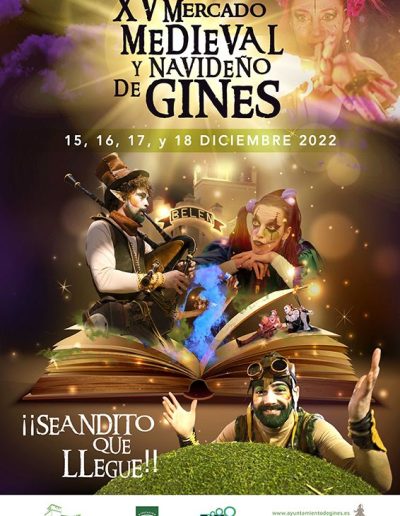 Cartel del Mercado Medieval y Navideño de Gines 2022