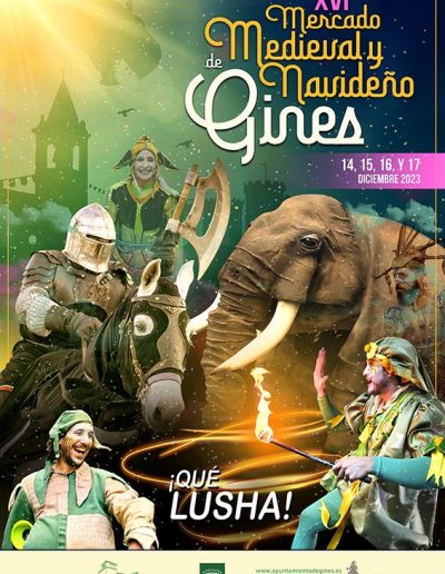 Cartel del Mercado Medieval y Navideño de Gines 2023