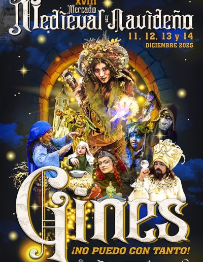 Cartel del Mercado Medieval y Navideño de Gines 2025