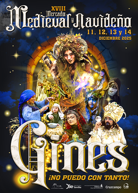 El XVIII Mercado Medieval y Navideño de Gines abre desde este jueves 11 y hasta el domingo la puerta de la fantasía en toda la provincia
